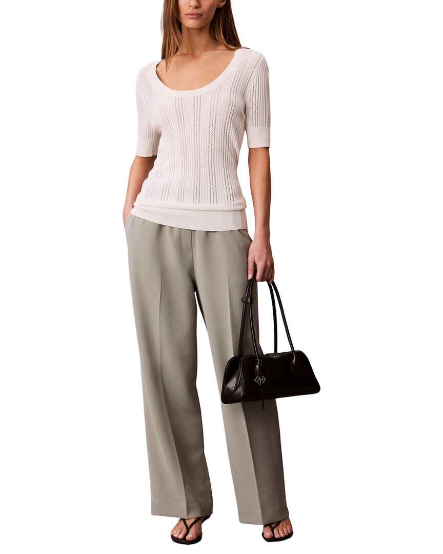 Calvin Klein Fine Gauge Pointelle Top