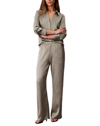 Calvin Klein Hammered Satin Pull-On Pant