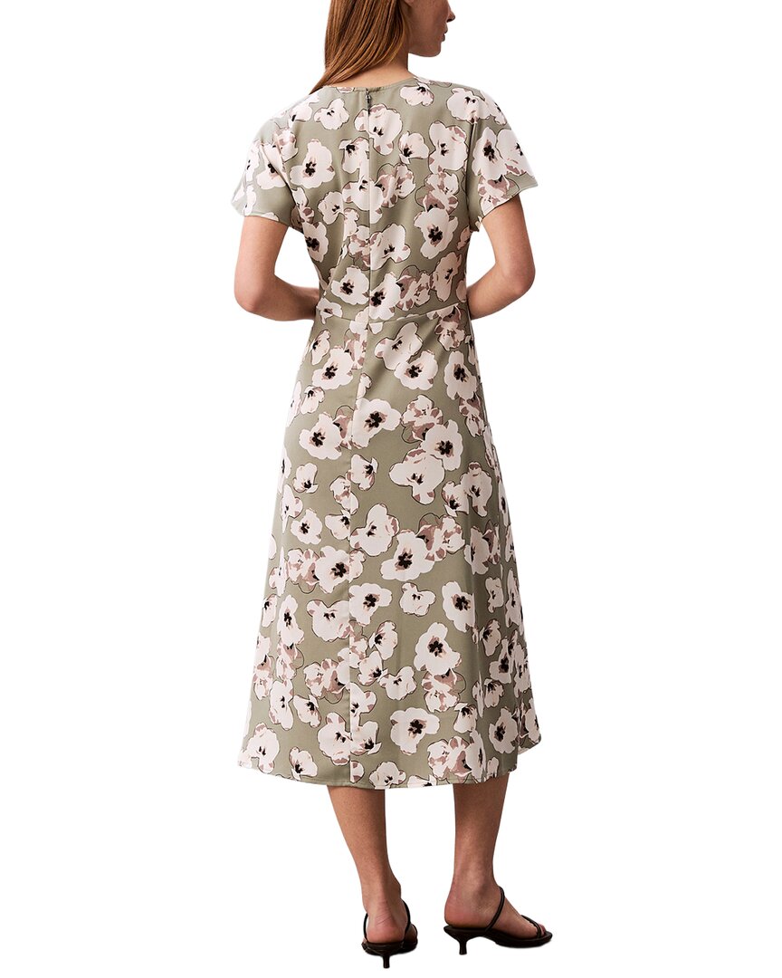 Calvin Klein Matte Satin Midi Dress