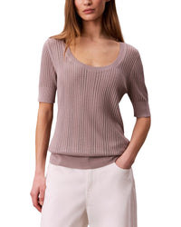 Calvin Klein Fine Gauge Pointelle Top