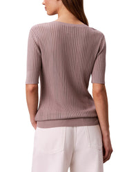 Calvin Klein Fine Gauge Pointelle Top