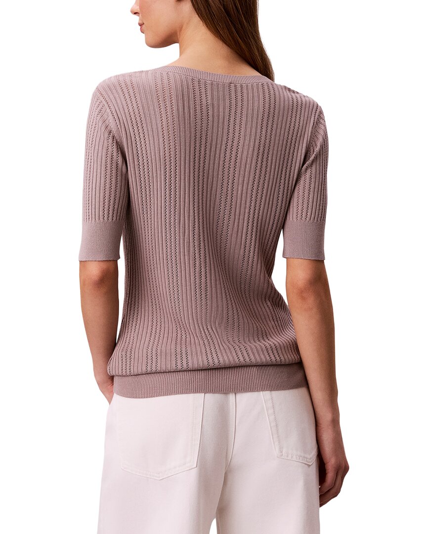 Calvin Klein Fine Gauge Pointelle Top