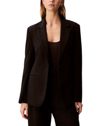 Calvin Klein Smooth Stretch Cinched Blazer