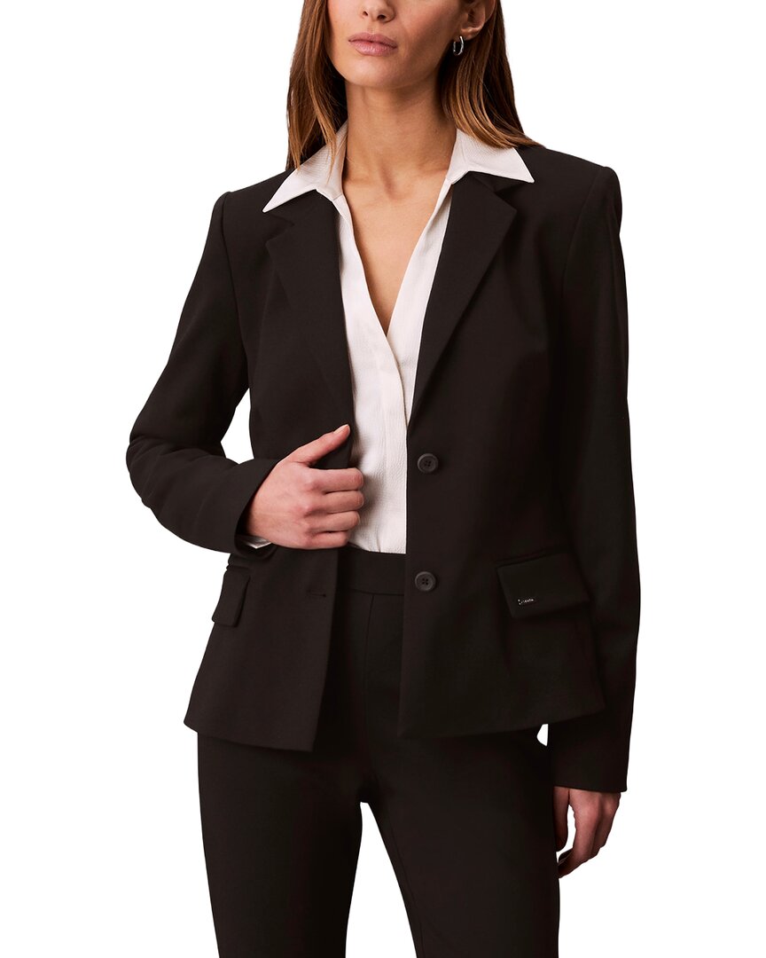 Calvin Klein Ponte Tailored Blazer