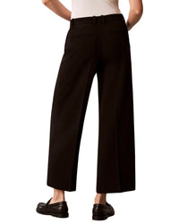 Calvin Klein Stretch Crepe Cropped Wide Leg Pant