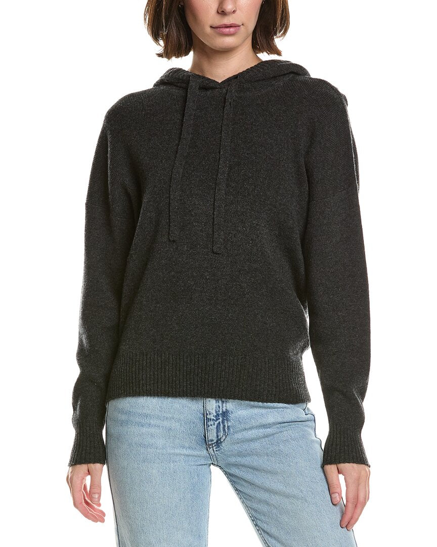 Brodie Cashmere Brodie Cashmere Ribbed Wool & Cashmere-Blend Hoodie