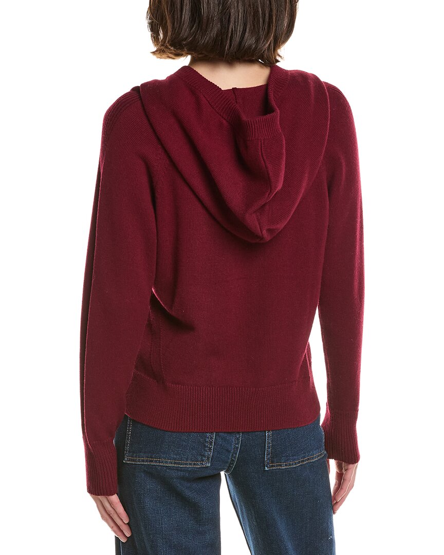 Brodie Cashmere Brodie Cashmere Ribbed Zip Up Cashmere-Blend Hoodie