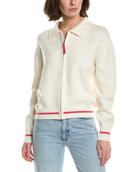 Brodie Cashmere Brodie Cashmere Varsity Zip Through Cashmere-Blend Jacket