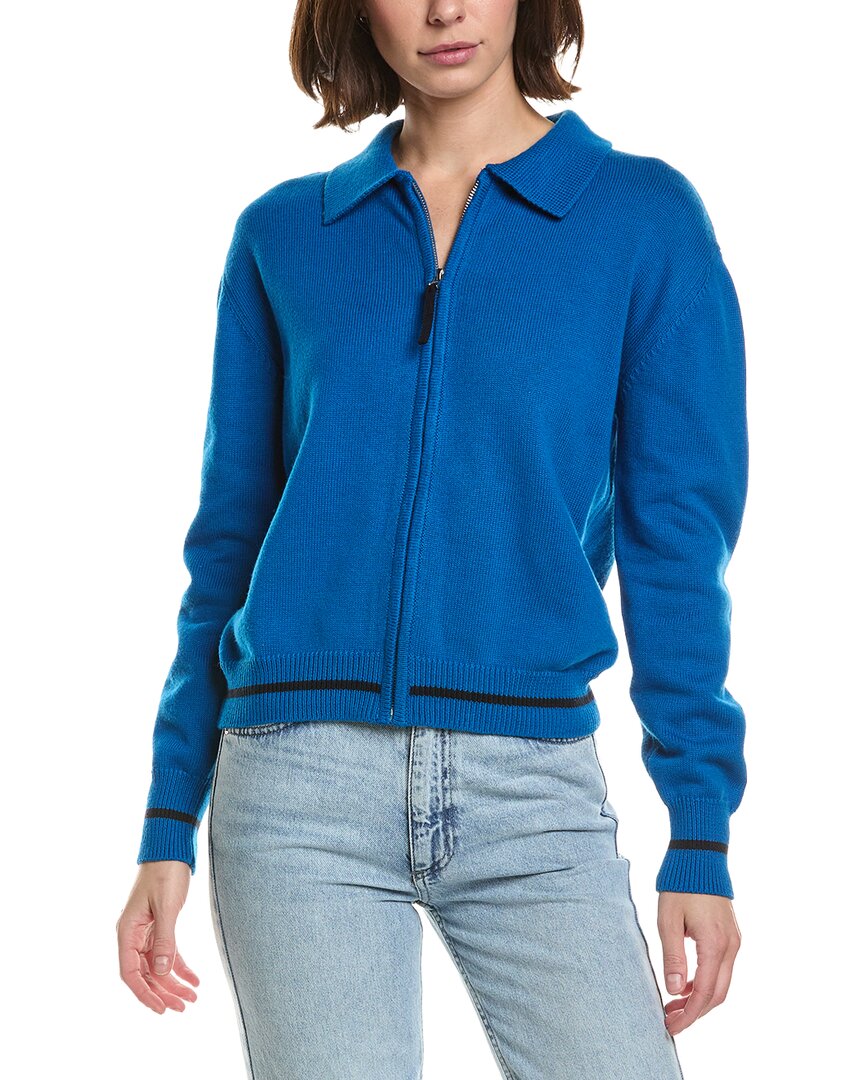 Brodie Cashmere Brodie Cashmere Varsity Zip Through Cashmere-Blend Jacket