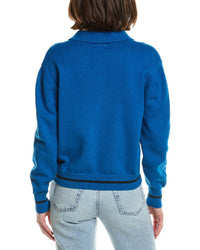 Brodie Cashmere Brodie Cashmere Varsity Zip Through Cashmere-Blend Jacket