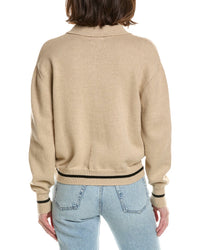 Brodie Cashmere Varsity Zip Through Cashmere-Blend Jacket
