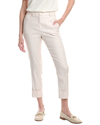Peserico Linen-Blend Pant