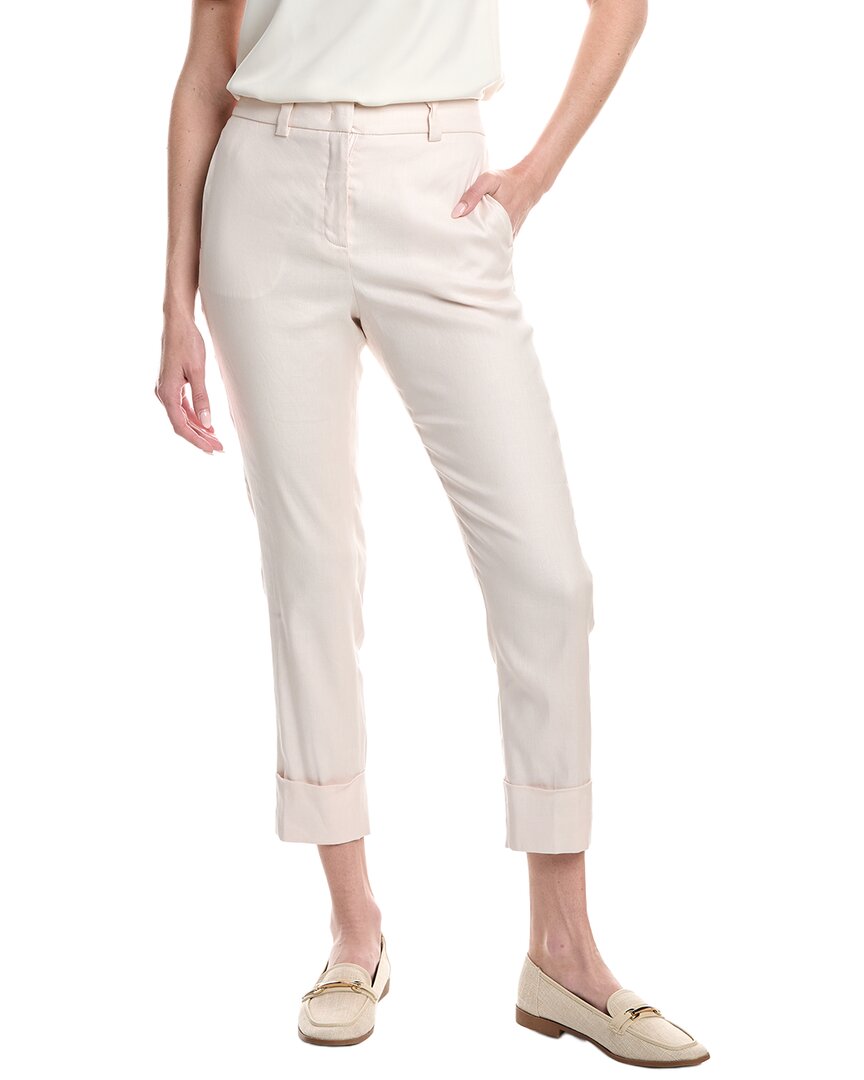 Peserico Linen-Blend Pant