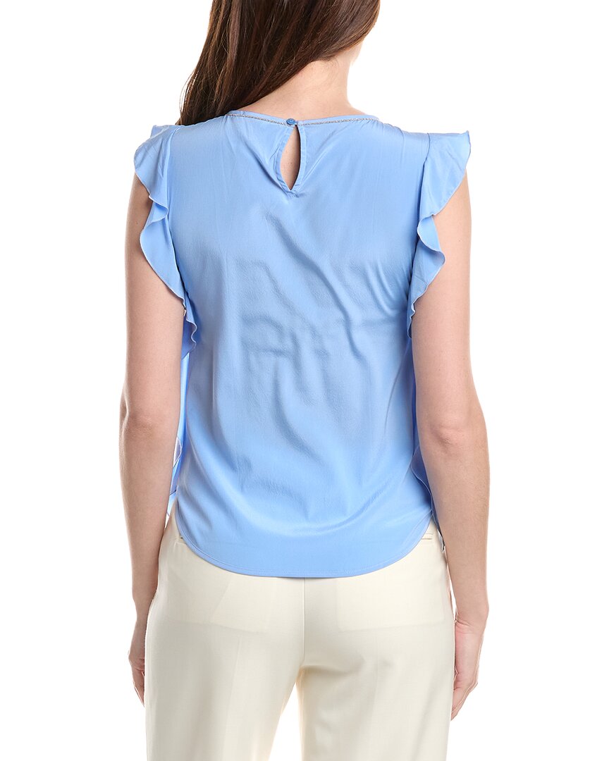 Peserico Silk-Blend Ruffle Top