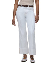 Hudson Jeans Rosie High Rise Pintucked Wide Leg Jean