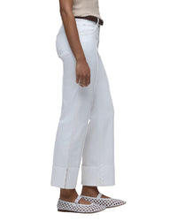 Hudson Jeans Rosie High Rise Pintucked Wide Leg Jean