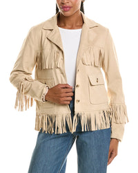 Stella + Lorenzo Short Fringe Jacket