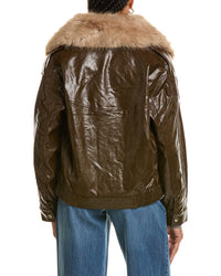 Stella + Lorenzo Faux Leather Jacket