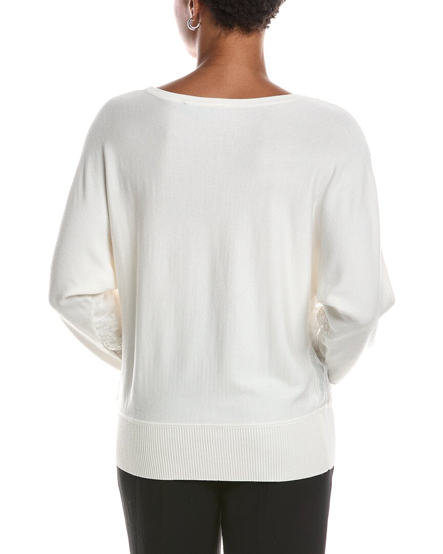 Joseph A. Joseph A. Allover Sequin Overlay Dolman Sweater