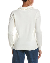 Joseph A. Joseph A. Johnny Collar Sweater