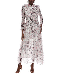 Nancy Yang Nancy Yang Long Sleeves Maxi Dress