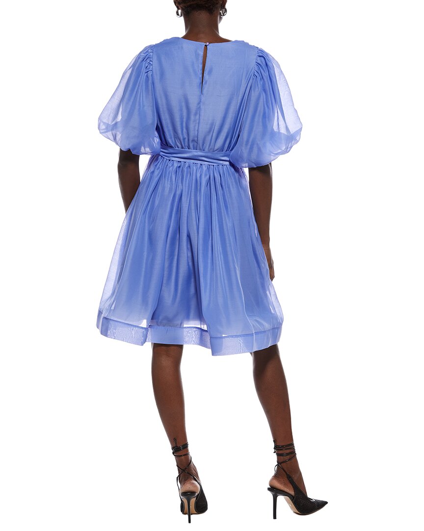 Nancy Yang Short Sleeves A-Line Dress