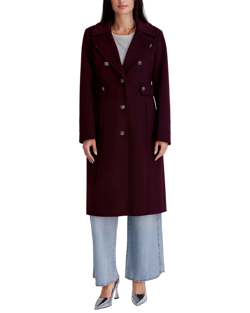 Kenneth Cole Long Wool-Blend Jacket