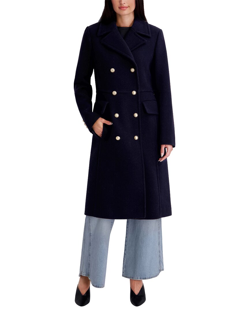 Kenneth Cole Wool-Blend Long Jacket