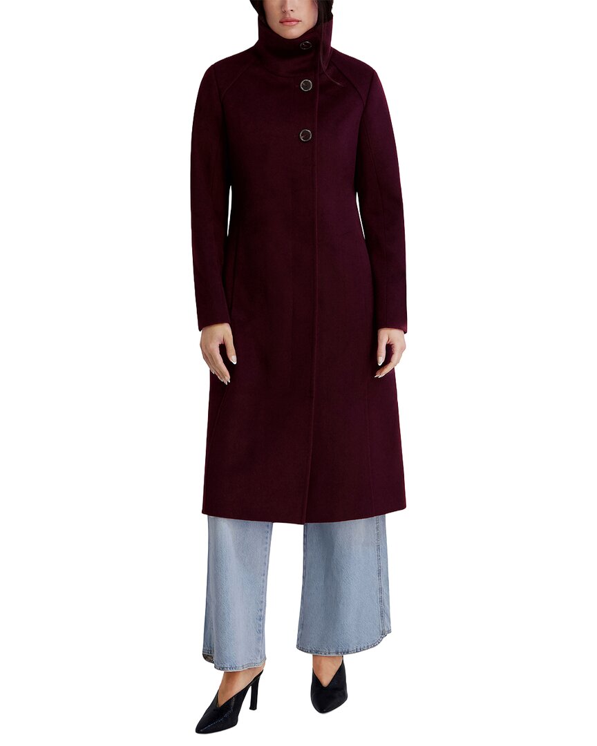 Kenneth Cole Wool-Blend Long Jacket