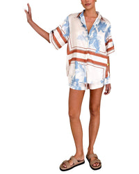 LEON GORI Leon 2Pc Shirt & Short Set