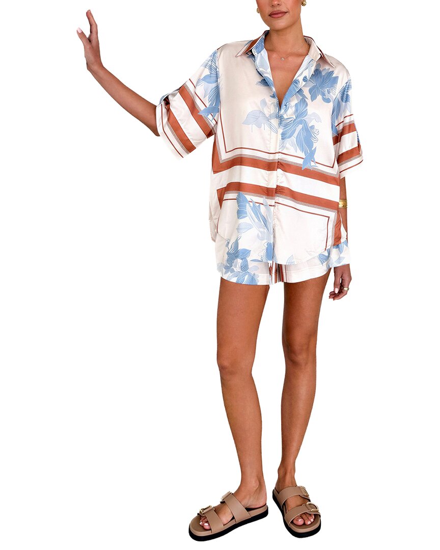 LEON GORI Leon 2Pc Shirt & Short Set