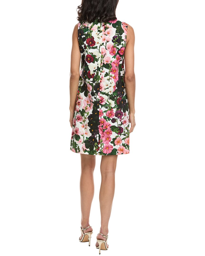 Oscar De La Renta Hollyhock Poplin Shift Dress