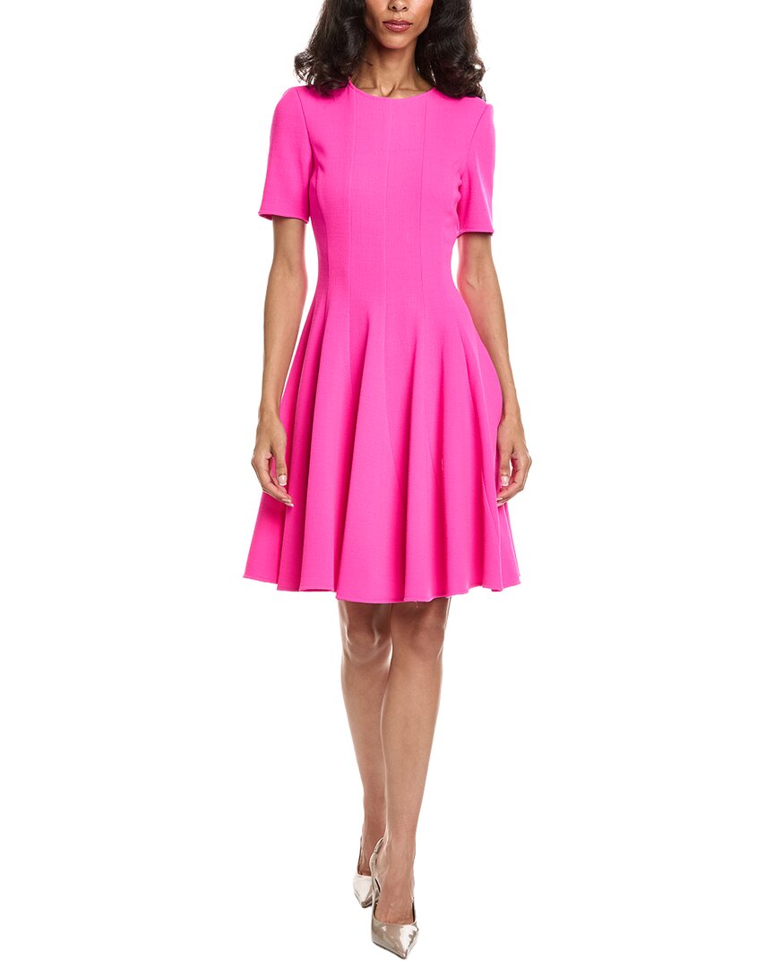 Oscar De La Renta Circular Cut Panel Dress