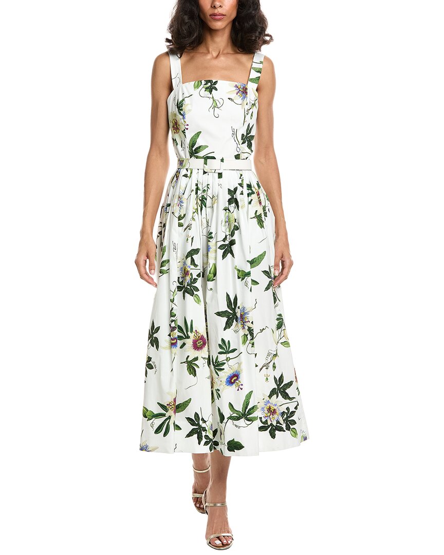 Oscar De La Renta Passionflower Tank Dress