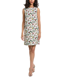 Oscar De La Renta Mini Rose Poplin Shift Dress