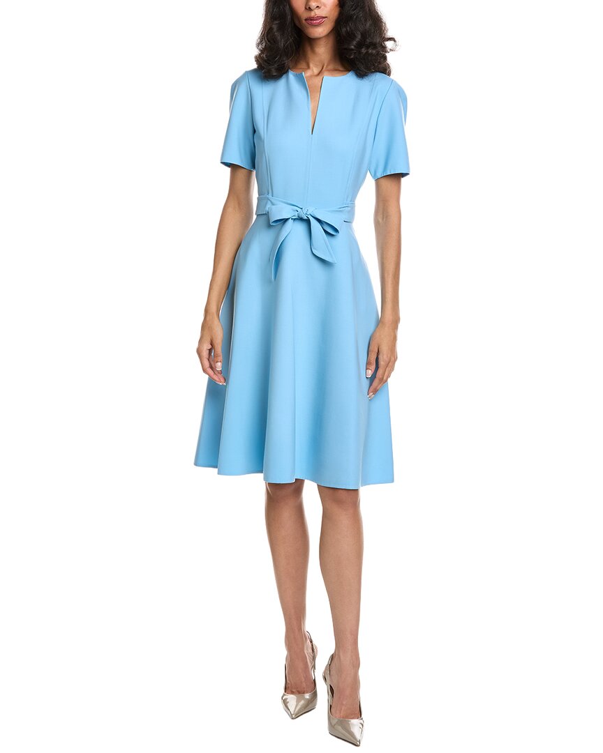 Oscar De La Renta Wool-Blend Midi Dress