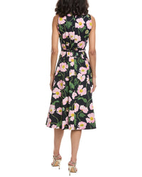 Oscar De La Renta Painted Poppies Dress