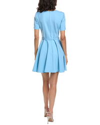 Oscar De La Renta Flare Skirt Mini Dress