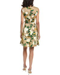 Oscar De La Renta Degrade Magnolia Twill Dress