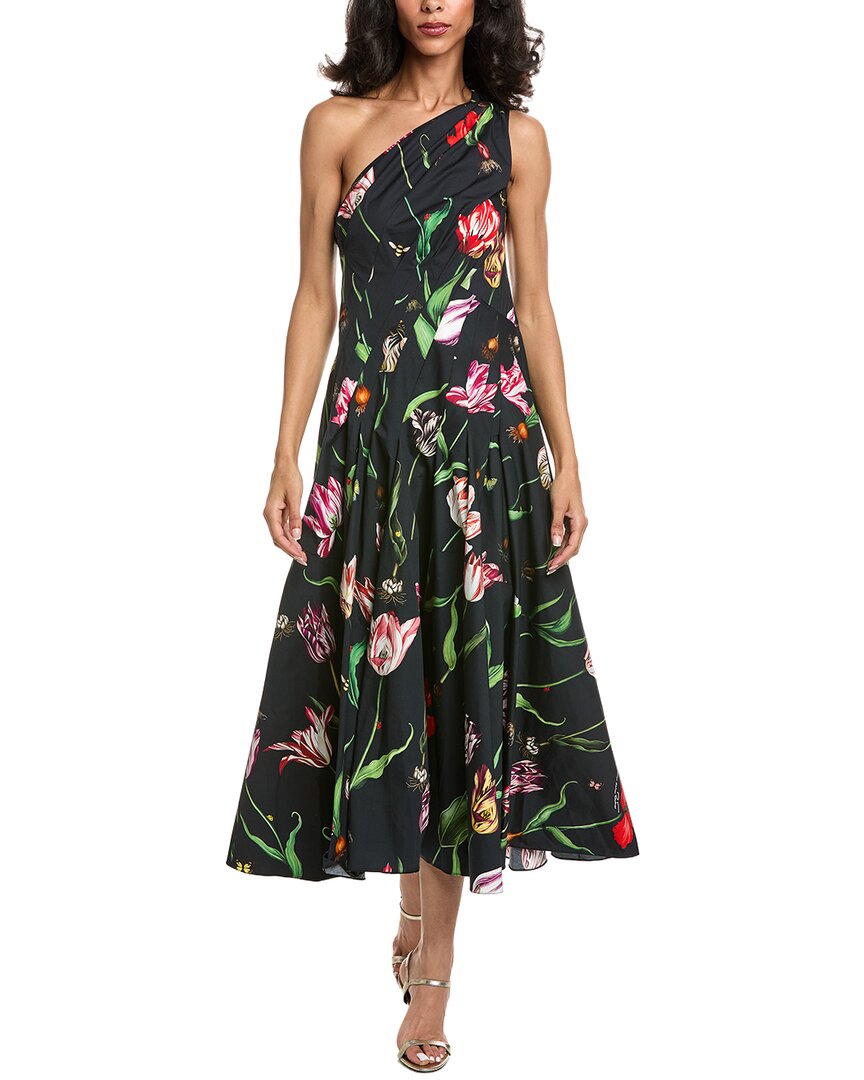 Oscar De La Renta Tulip One Shoulder Dress