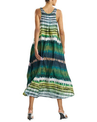 Natori Lana Silk Trapeze Tank Dress