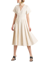 Natori Natori Tech Taffeta Pleated Dress