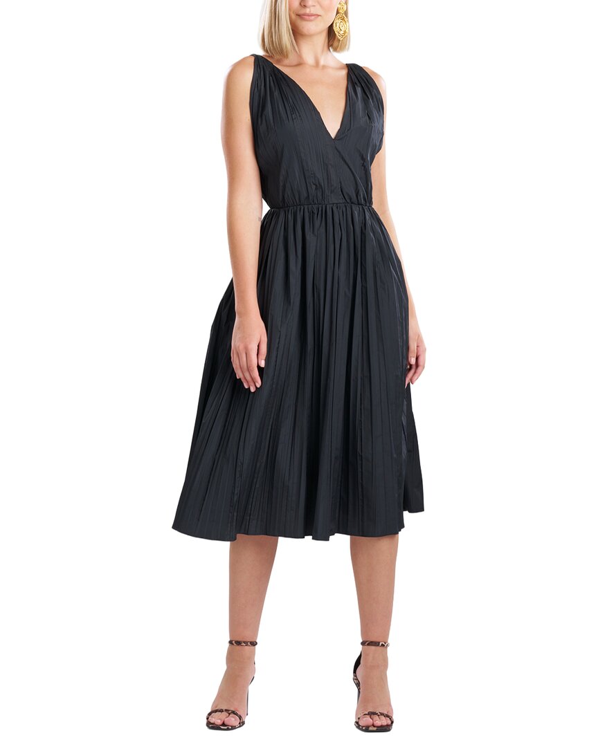 Natori Natori Taffeta Plisse A Line Dress