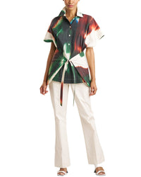 Natori Kimono Wrap Shirt