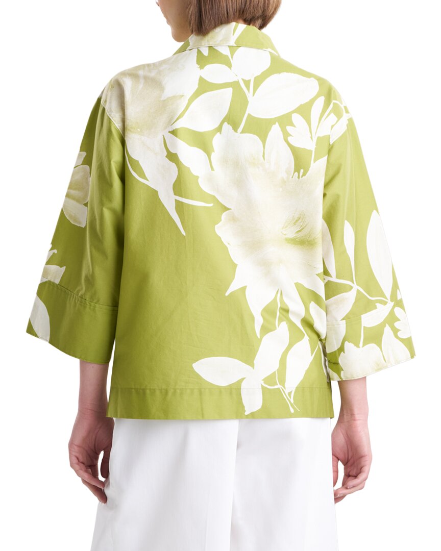 Natori Natori Andora Printed Poplin Kimono Shirt