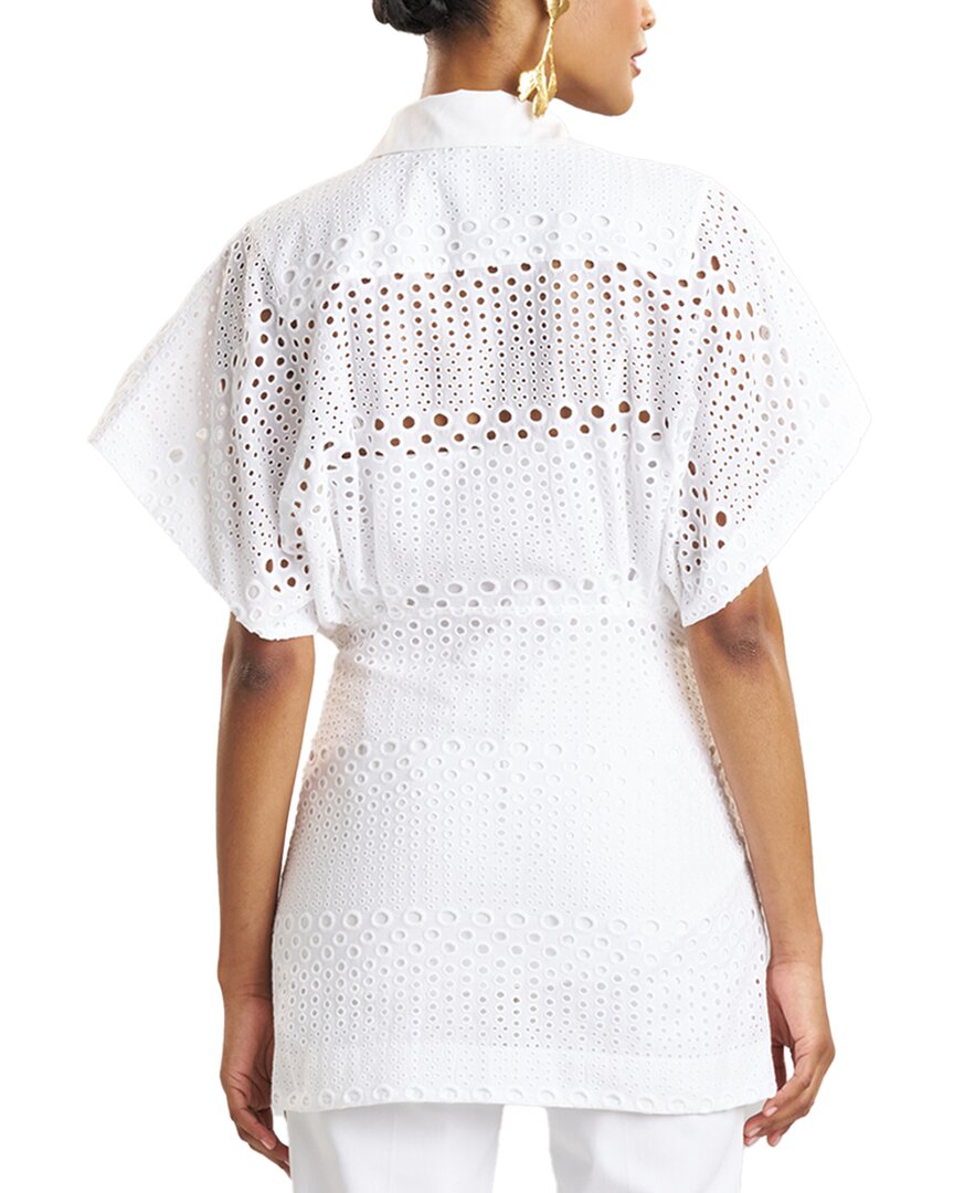 Natori Natori Round Eyelet Kimono Wrap Shirt