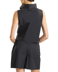 Natori Techno Poplin Cowl Neck Top