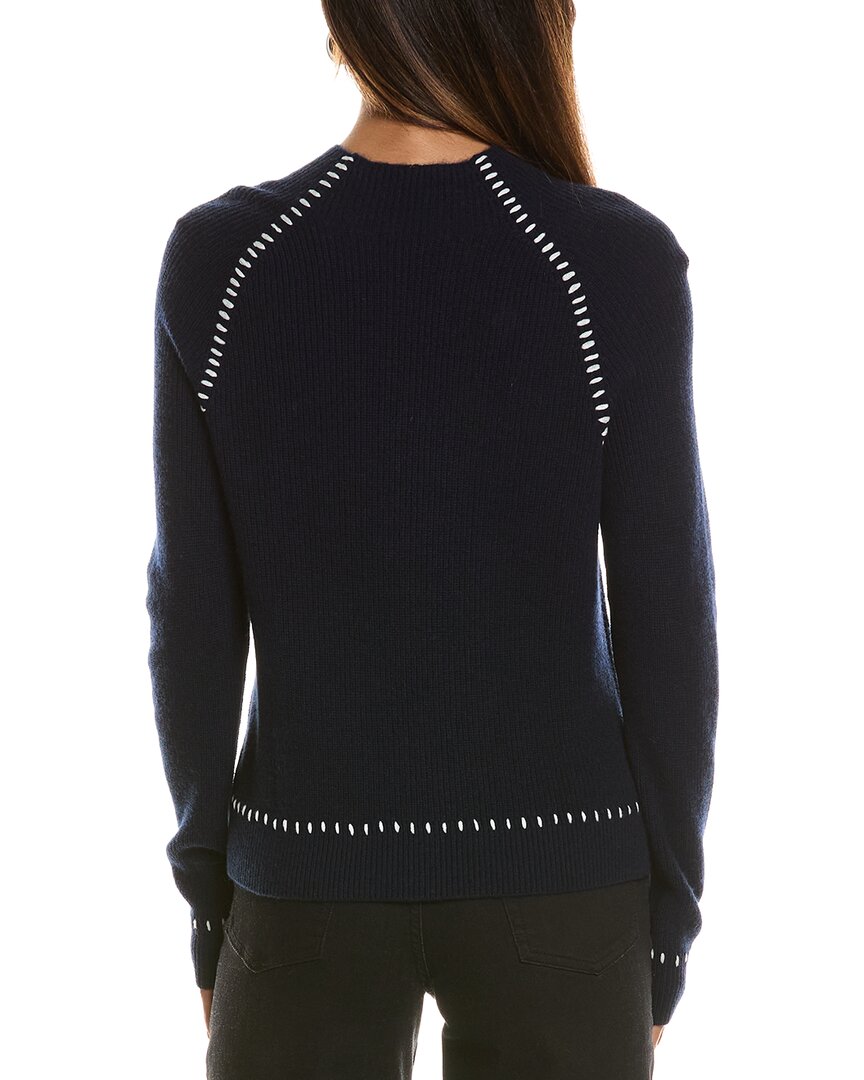 Bruno Magli Shaker Funnel Neck Wool & Cashmere-Blend Sweater