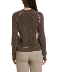 Bruno Magli Shaker Funnel Neck Wool & Cashmere-Blend Sweater