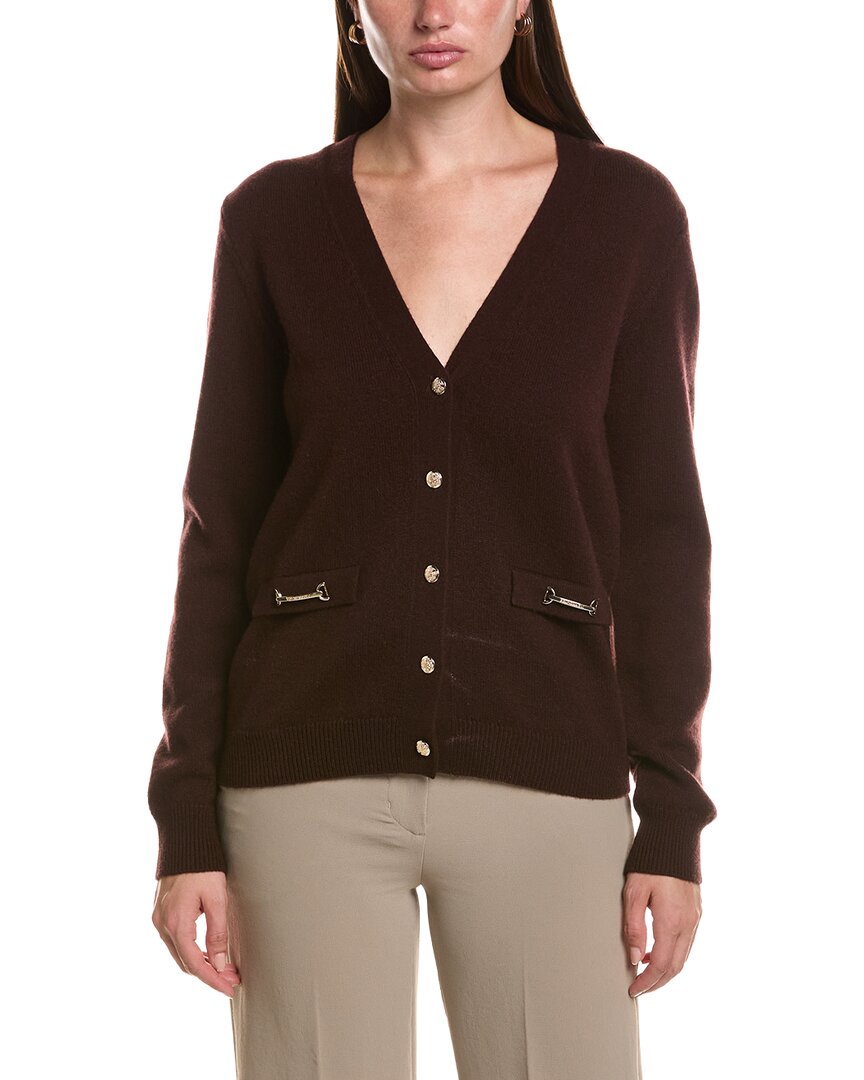 Bruno Magli Wool & Cashmere-Blend V-Neck Cardigan